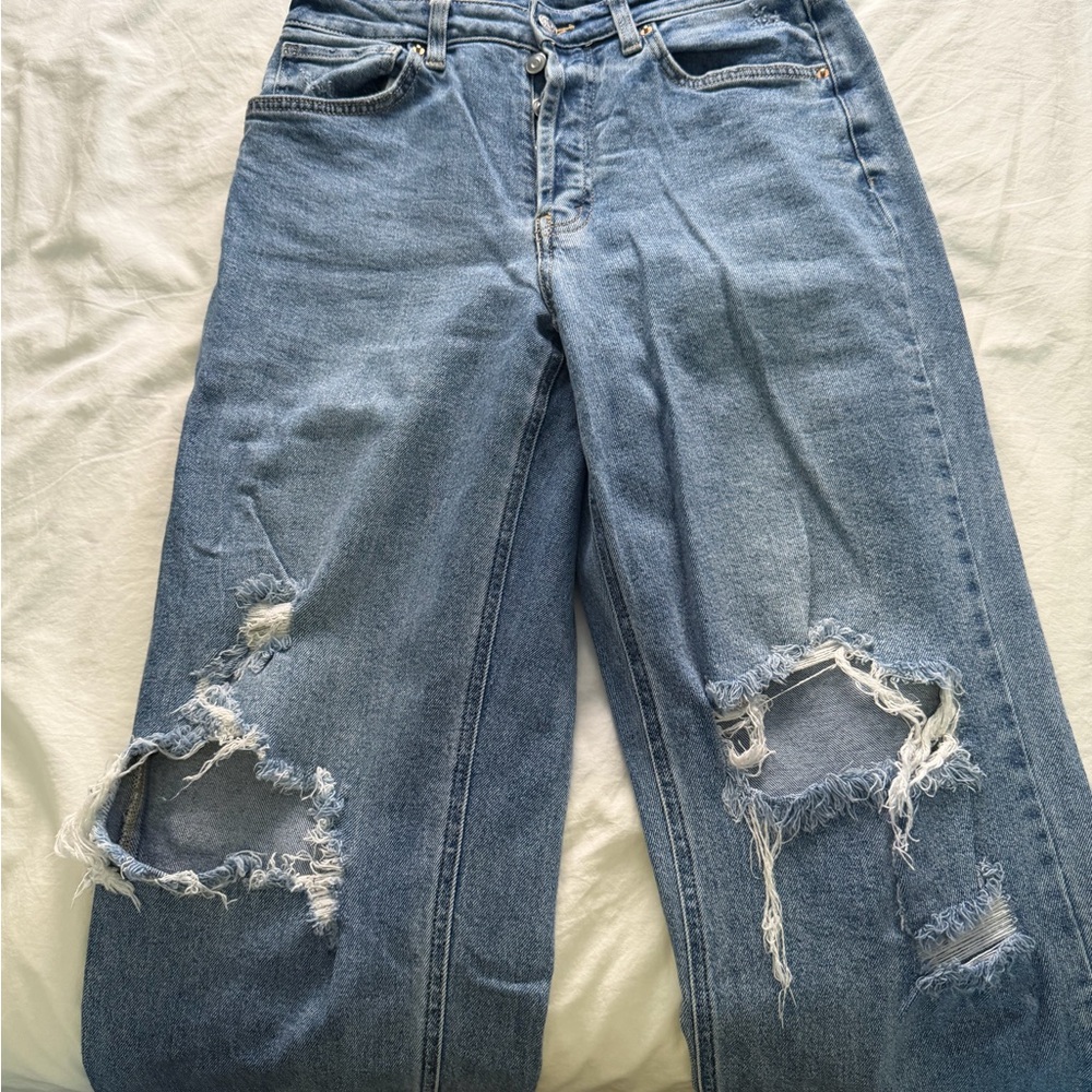 Wild Fable Light Blue Distressed Boyfriend Jeans